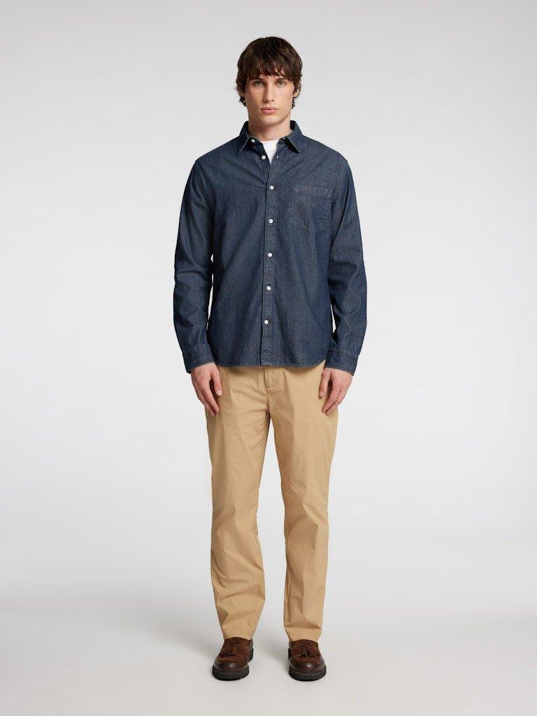 Selected Homme Carlo - Langærmet denim skjorte i regular fit - HUSET Men & Women