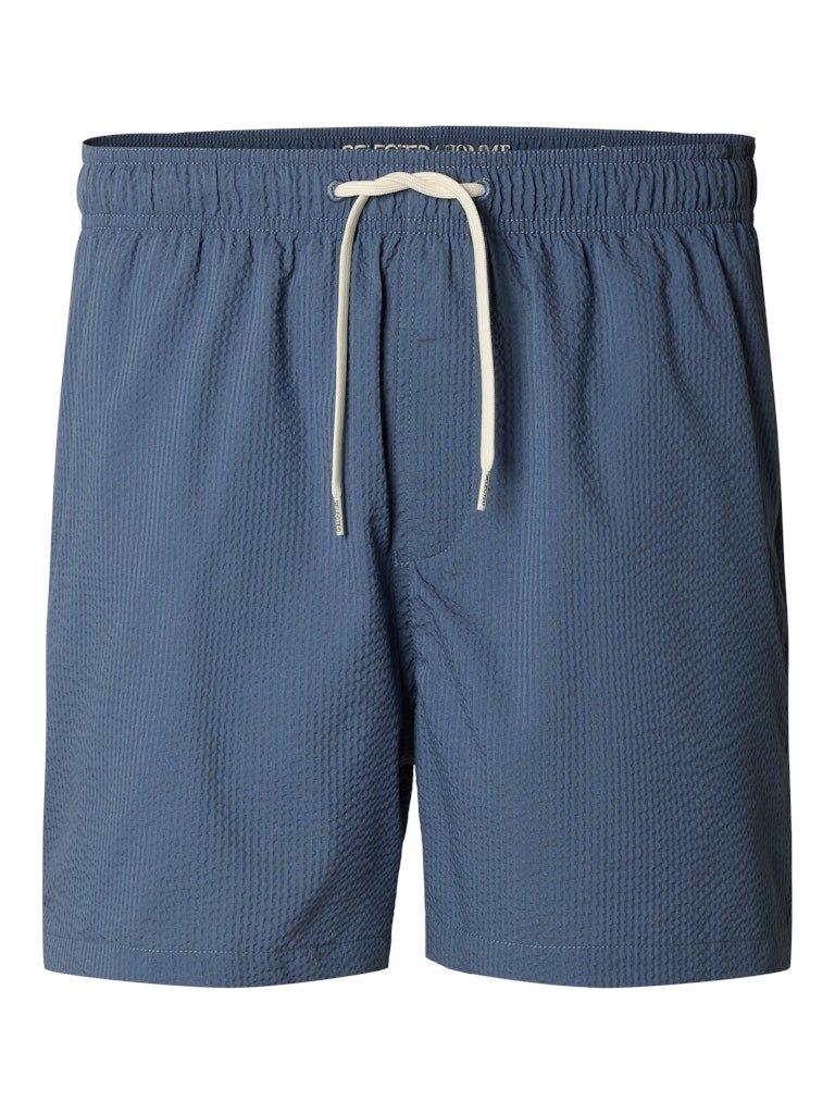 Selected Homme Cooper - Seersucker badeshorts - HUSET Men & Women