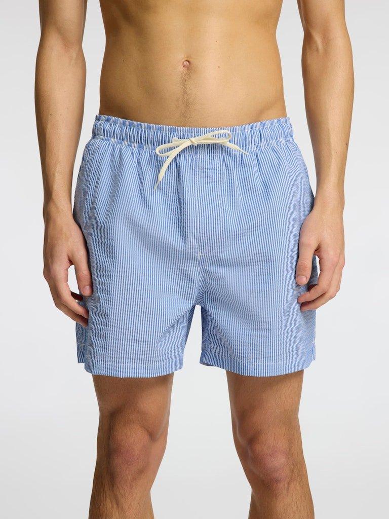 Selected Homme Cooper - Seersucker badeshorts - HUSET Men & Women
