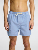 Selected Homme Cooper - Seersucker badeshorts - HUSET Men & Women