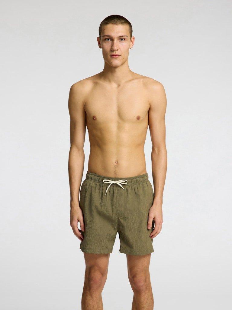 Selected Homme Cooper - Seersucker badeshorts - HUSET Men & Women