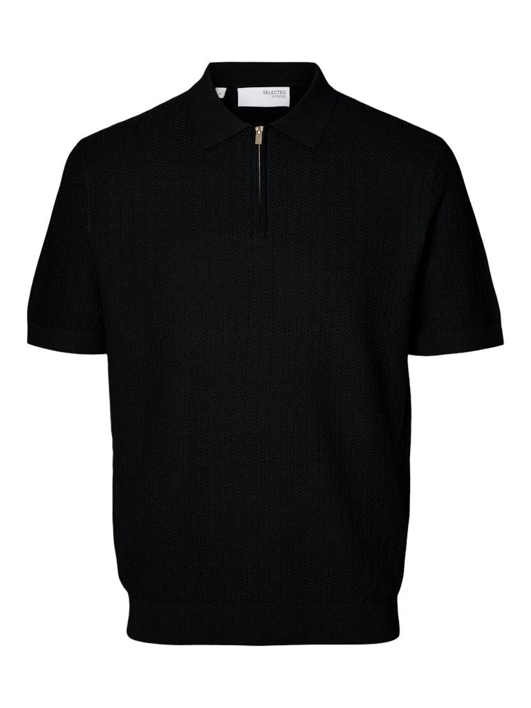 Selected Homme Cran - Half zip polo med struktur - HUSET Men & Women