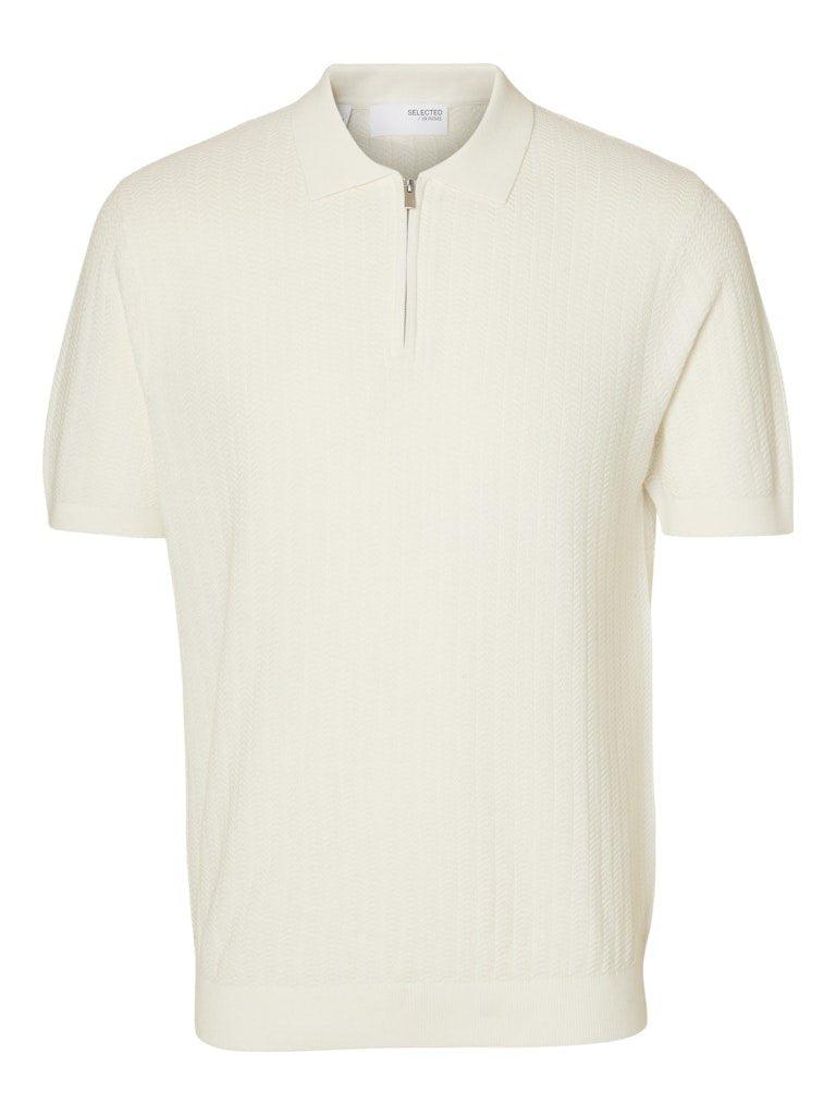 Selected Homme Cran - Half zip polo med struktur - HUSET Men & Women