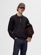 Selected Homme Emanuel - Blød højhalset sweat shirt i regular fit - HUSET Men & Women