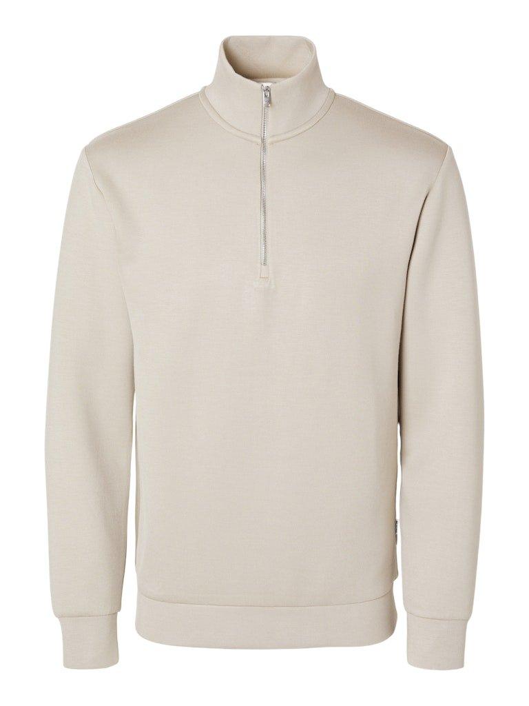 Selected Homme Emanuel - Blød højhalset sweat shirt i regular fit - HUSET Men & Women
