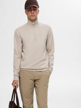 Selected Homme Emanuel - Blød højhalset sweat shirt i regular fit - HUSET Men & Women