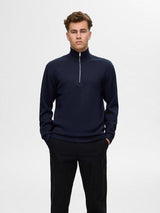 Selected Homme Emanuel - Blød højhalset sweat shirt i regular fit - HUSET Men & Women