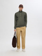 Selected Homme Emanuel - Blød højhalset sweat shirt i regular fit - HUSET Men & Women