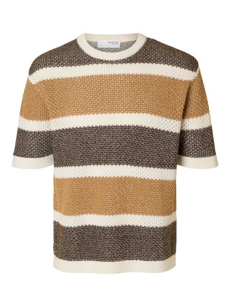 Selected Homme Ginger - Kortærmet strik tee i relaxed fit - HUSET Men & Women - Selected Homme