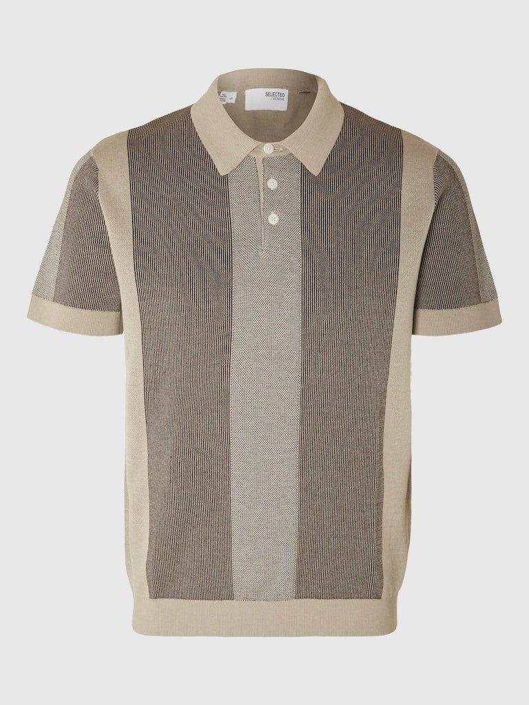 Selected Homme Mattis - Kortærmet strikket polo - HUSET Men & Women