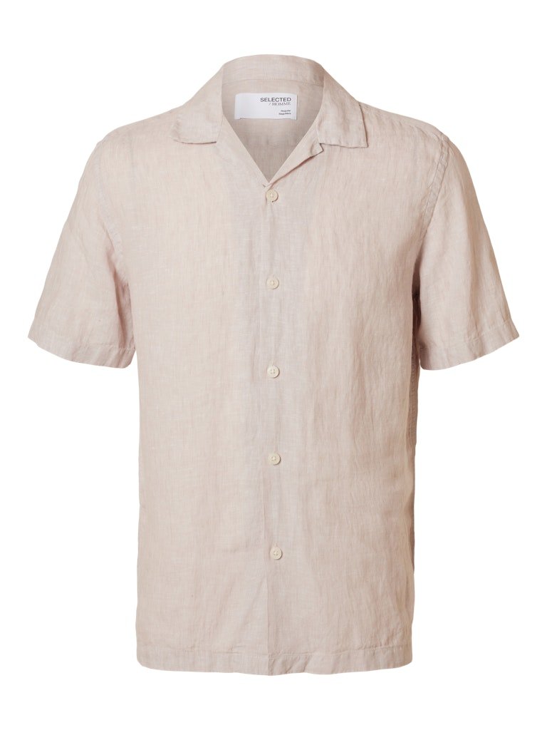 Selected Homme Relax Kylian - Kortærmet hør skjorte - HUSET Men & Women - Selected Homme