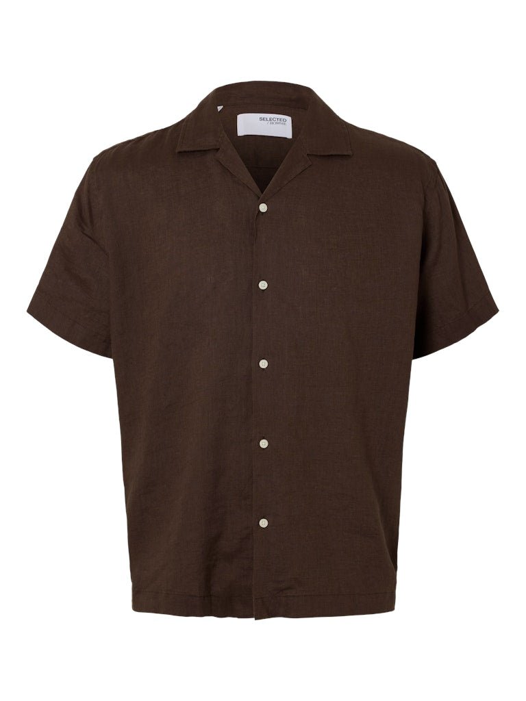Selected Homme Relax Kylian - Kortærmet hør skjorte - HUSET Men & Women - Selected Homme