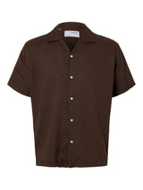 Selected Homme Relax Kylian - Kortærmet hør skjorte - HUSET Men & Women - Selected Homme