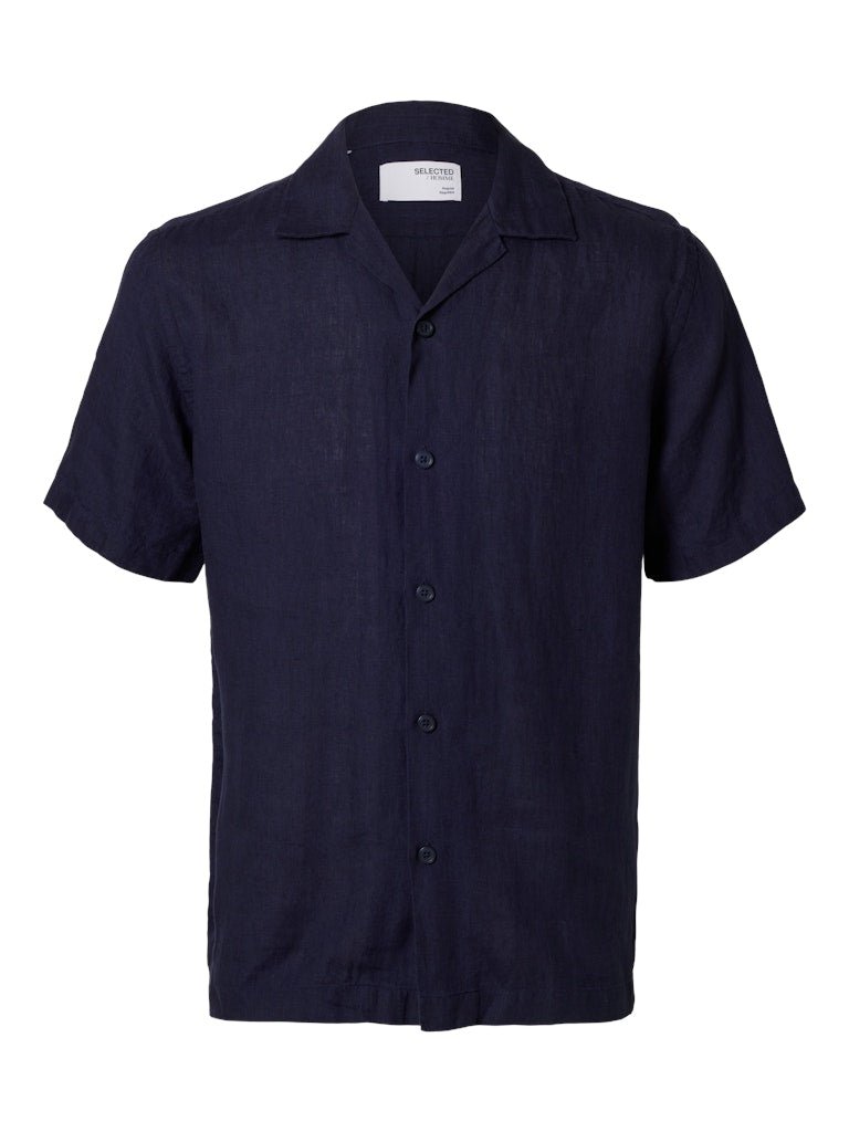 Selected Homme Relax Kylian - Kortærmet hør skjorte - HUSET Men & Women - Selected Homme