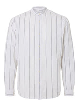 Selected Homme Sun - Hørmix regular fit skjorte med kinakrave - HUSET Men & Women - Selected Homme