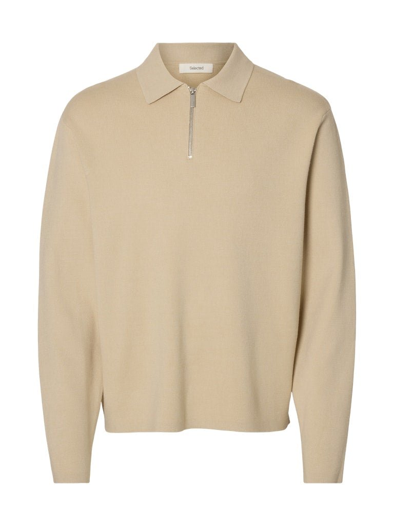 Selected Homme Teller - Half zip strik med polokrave - HUSET Men & Women - Selected Homme