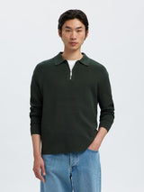 Selected Homme Teller - Half zip strik med polokrave - HUSET Men & Women - Selected Homme
