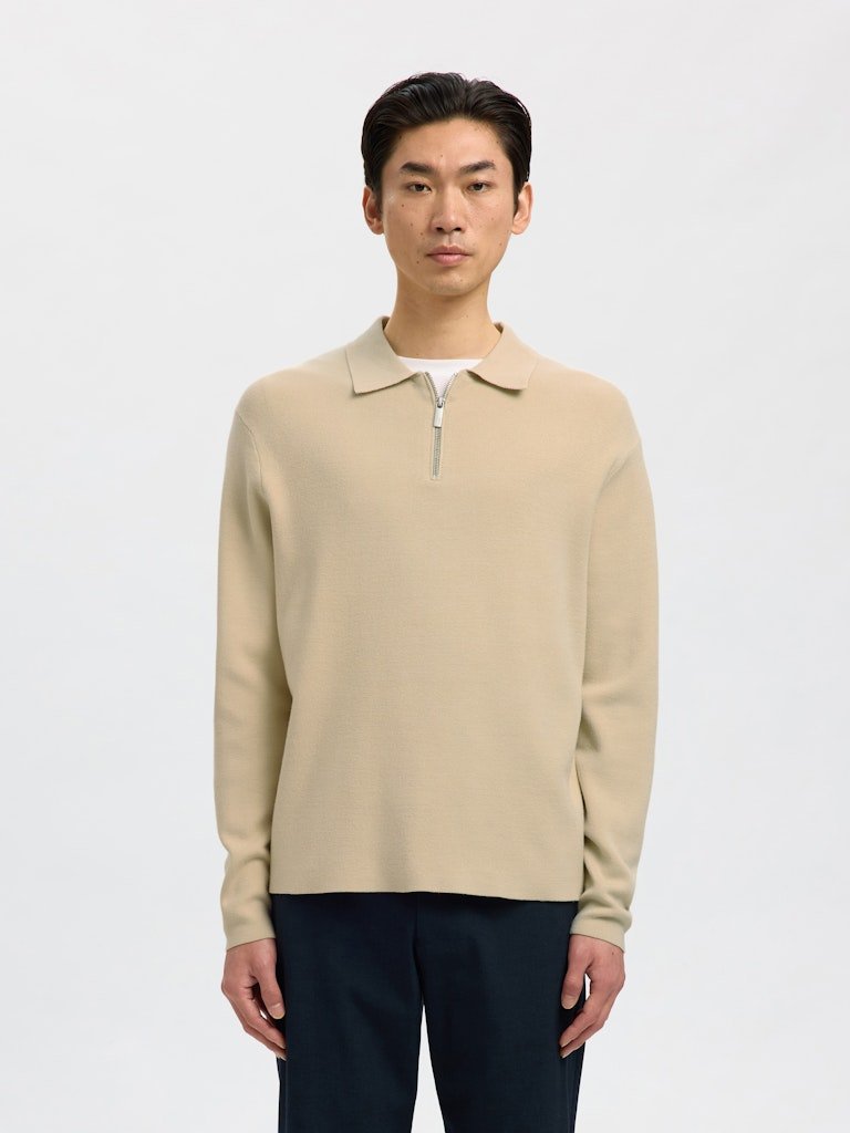 Selected Homme Teller - Half zip strik med polokrave - HUSET Men & Women - Selected Homme