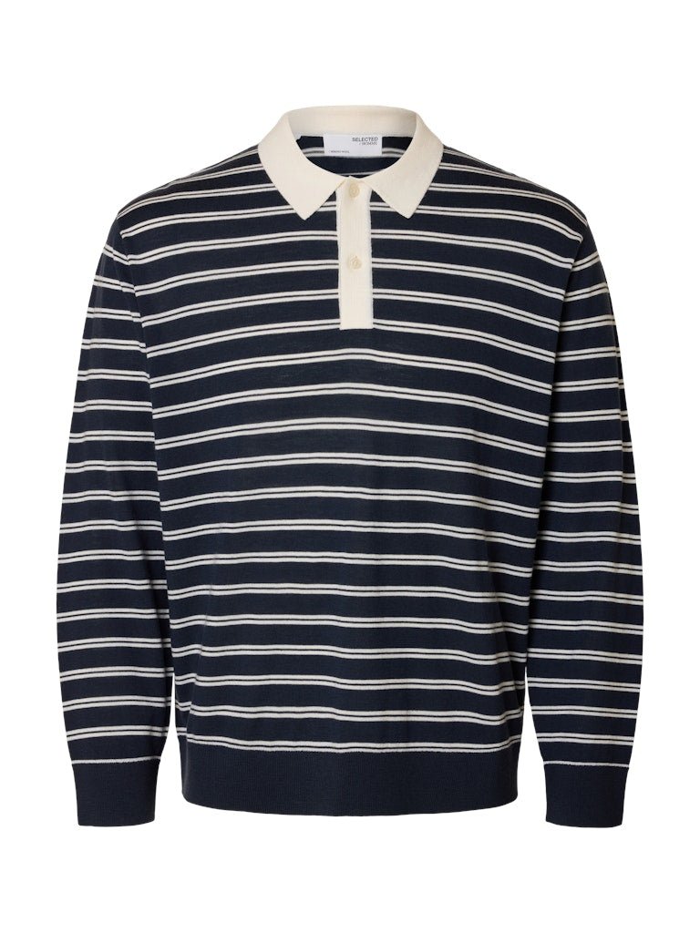 Selected Homme Tray - Langærmet polo i merinould - HUSET Men & Women - Selected Homme