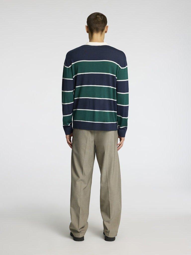 Selected Homme Tray - Langærmet polo i merinould - HUSET Men & Women