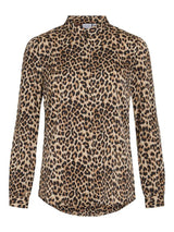 Vila Ellette - Satin leo skjorte - HUSET Men & Women
