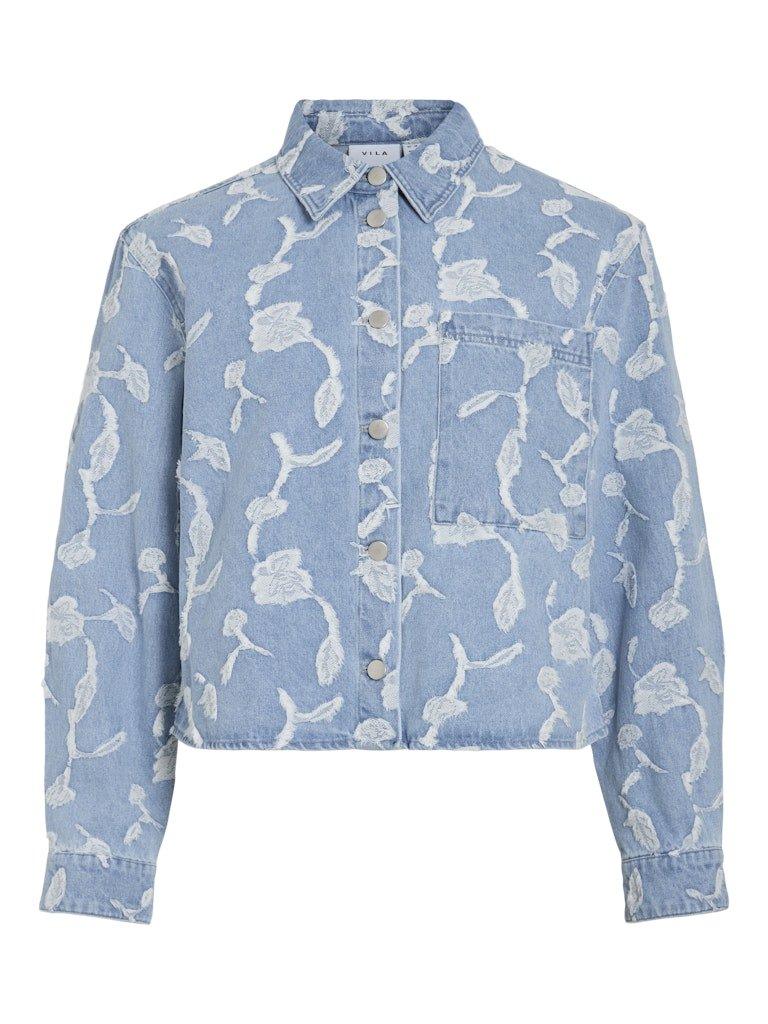 Vila Ianais - Jacquard denim jakke - HUSET Men & Women