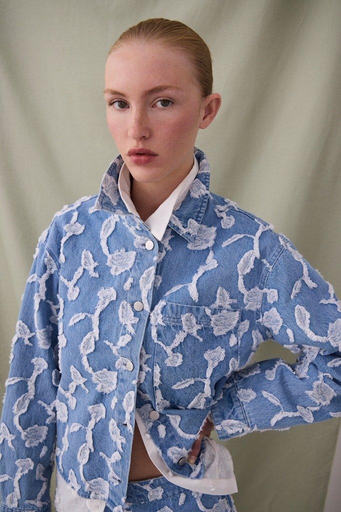 Vila Ianais - Jacquard denim jakke - HUSET Men & Women