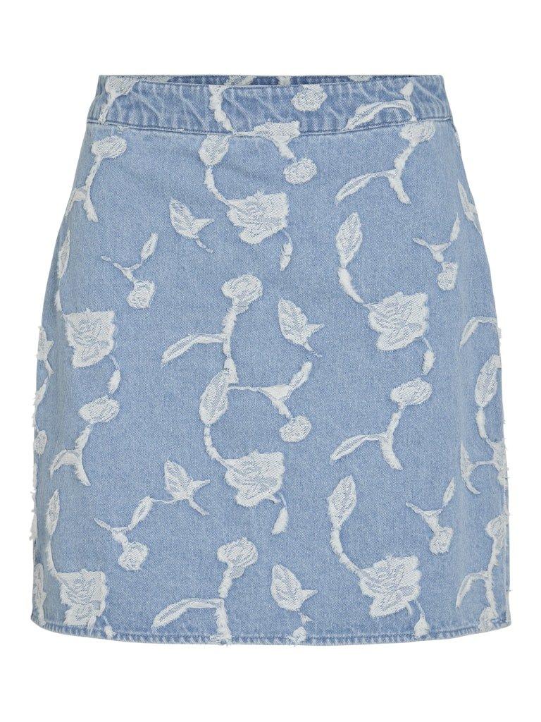 Vila Ianais - Jacquard denim nederdel - HUSET Men & Women