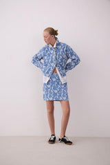 Vila Ianais - Jacquard denim nederdel - HUSET Men & Women