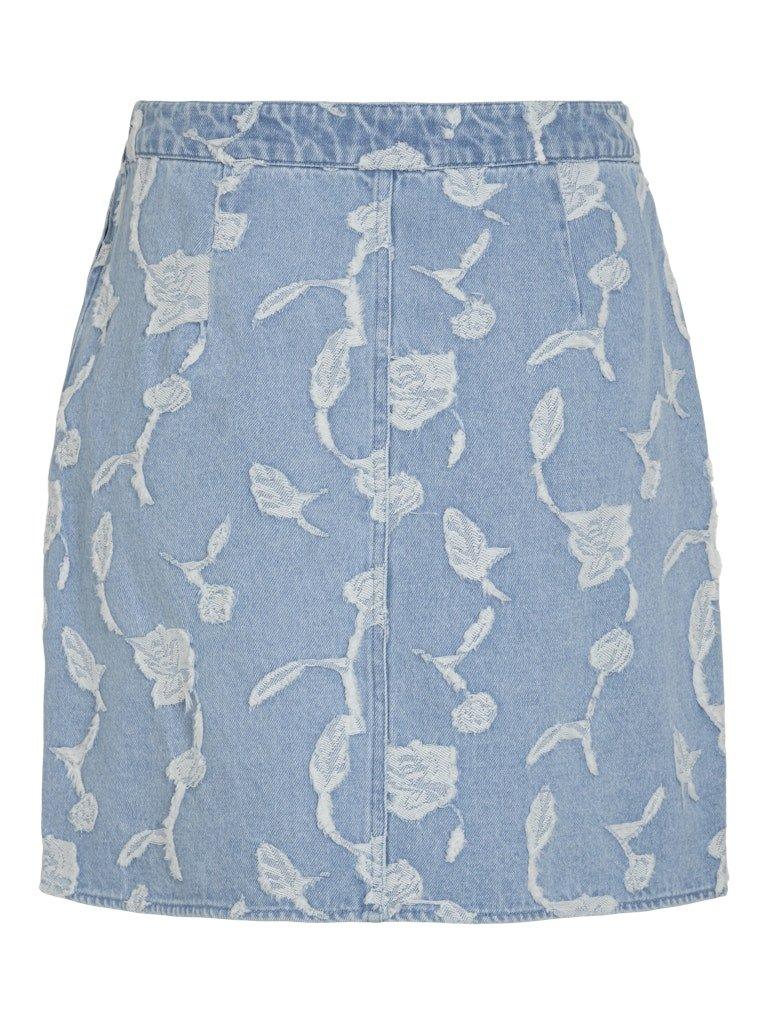 Vila Ianais - Jacquard denim nederdel - HUSET Men & Women