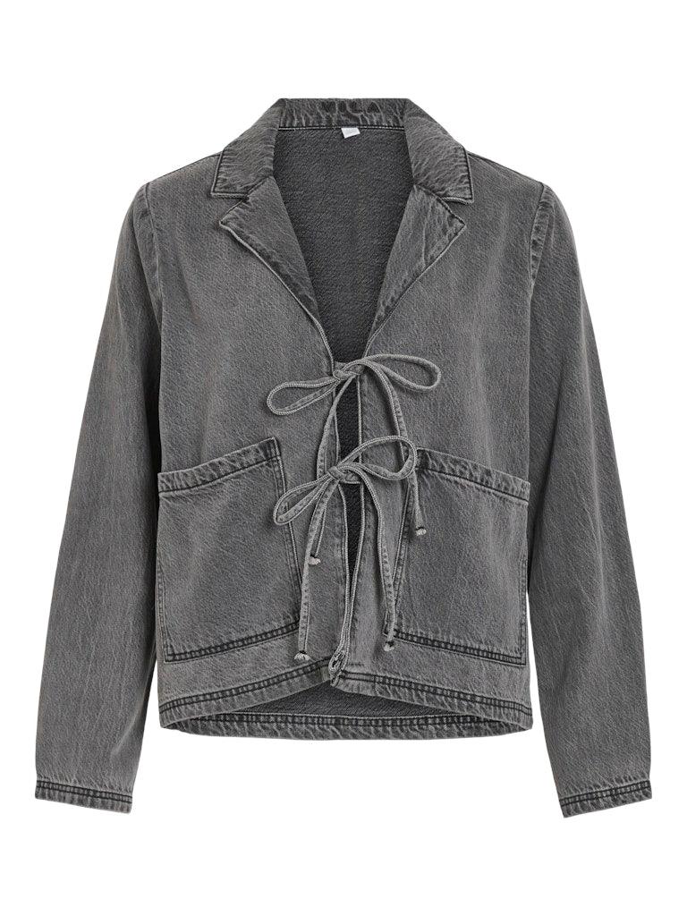 Vila Kiki - Tie denim jacket - HUSET Men & Women