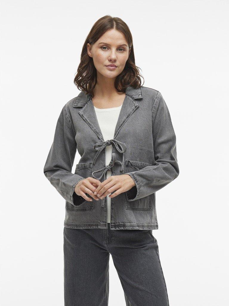 Vila Kiki - Tie denim jacket - HUSET Men & Women