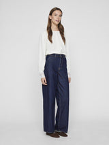 Vila Pora - High wide jeans med bælte - HUSET Men & Women