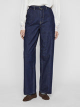 Vila Pora - High wide jeans med bælte - HUSET Men & Women