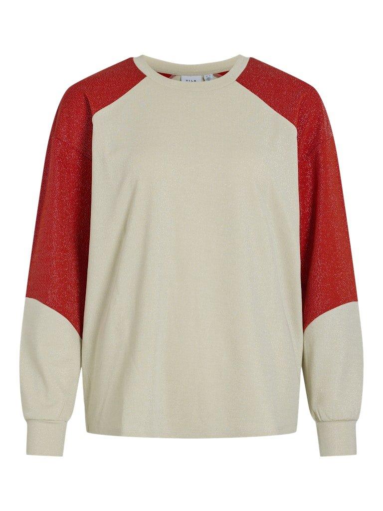 Vila Shimmer - Colorblock sweatshirt - HUSET Men & Women