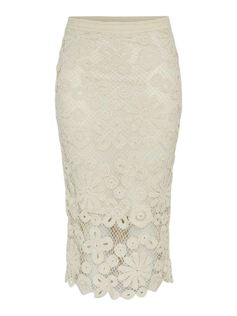 YAS Lelu - Midi crochet nederdel - HUSET Men & Women