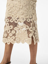 YAS Lelu - Midi crochet nederdel - HUSET Men & Women