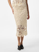 YAS Lelu - Midi crochet nederdel - HUSET Men & Women