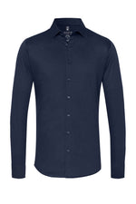 Desoto Piqué langærmet jersey skjorte (6630937559119)
