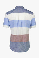 Bison - Colorblock kortærmet skjorte i regular fit - HUSET Men & Women