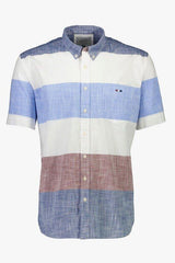 Bison - Colorblock kortærmet skjorte i regular fit - HUSET Men & Women