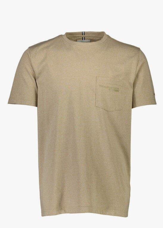 Bison Mouliné - T-shirt med lomme i komfort fit - HUSET Men & Women