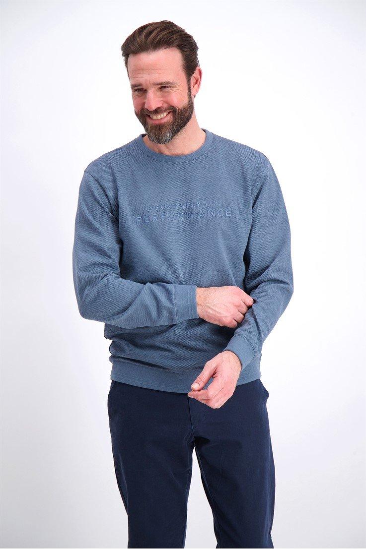 Bison Performance sweat med broderi - HUSET Men & Women