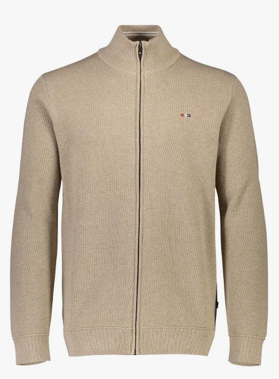 Bison Pique - Cardigan med lynlås - HUSET Men & Women