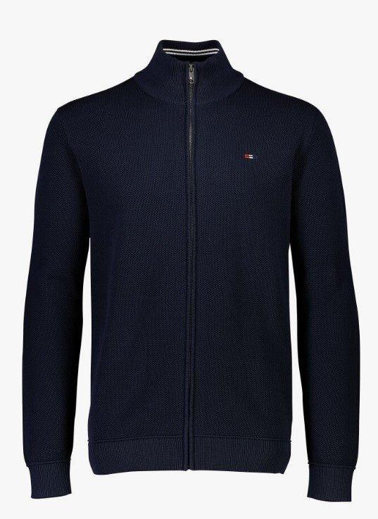 Bison Pique - Cardigan med lynlås - HUSET Men & Women