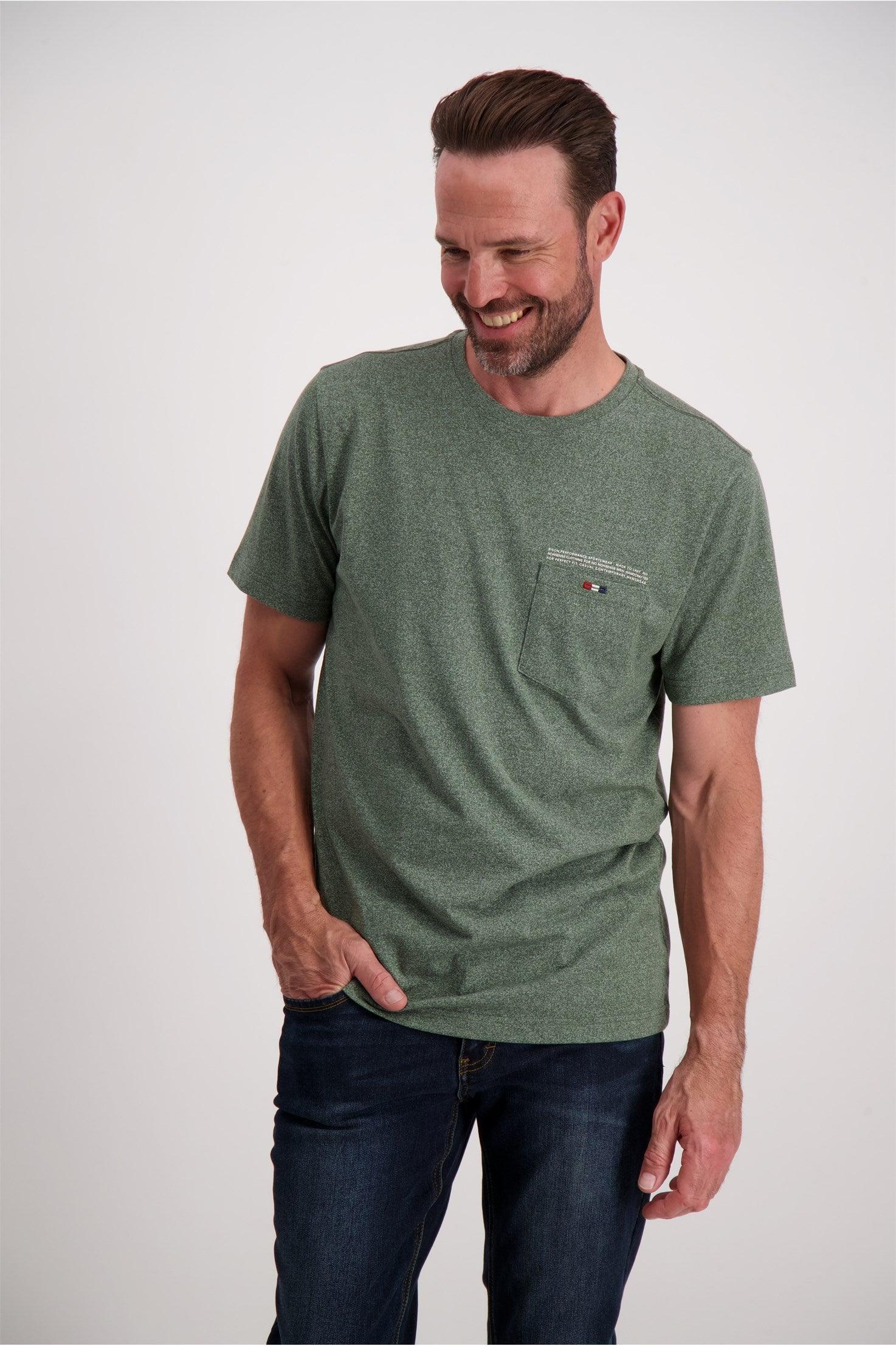 Bison - Recycled T-shirt m. brystlomme (S - 3XL) - HUSET Men & Women