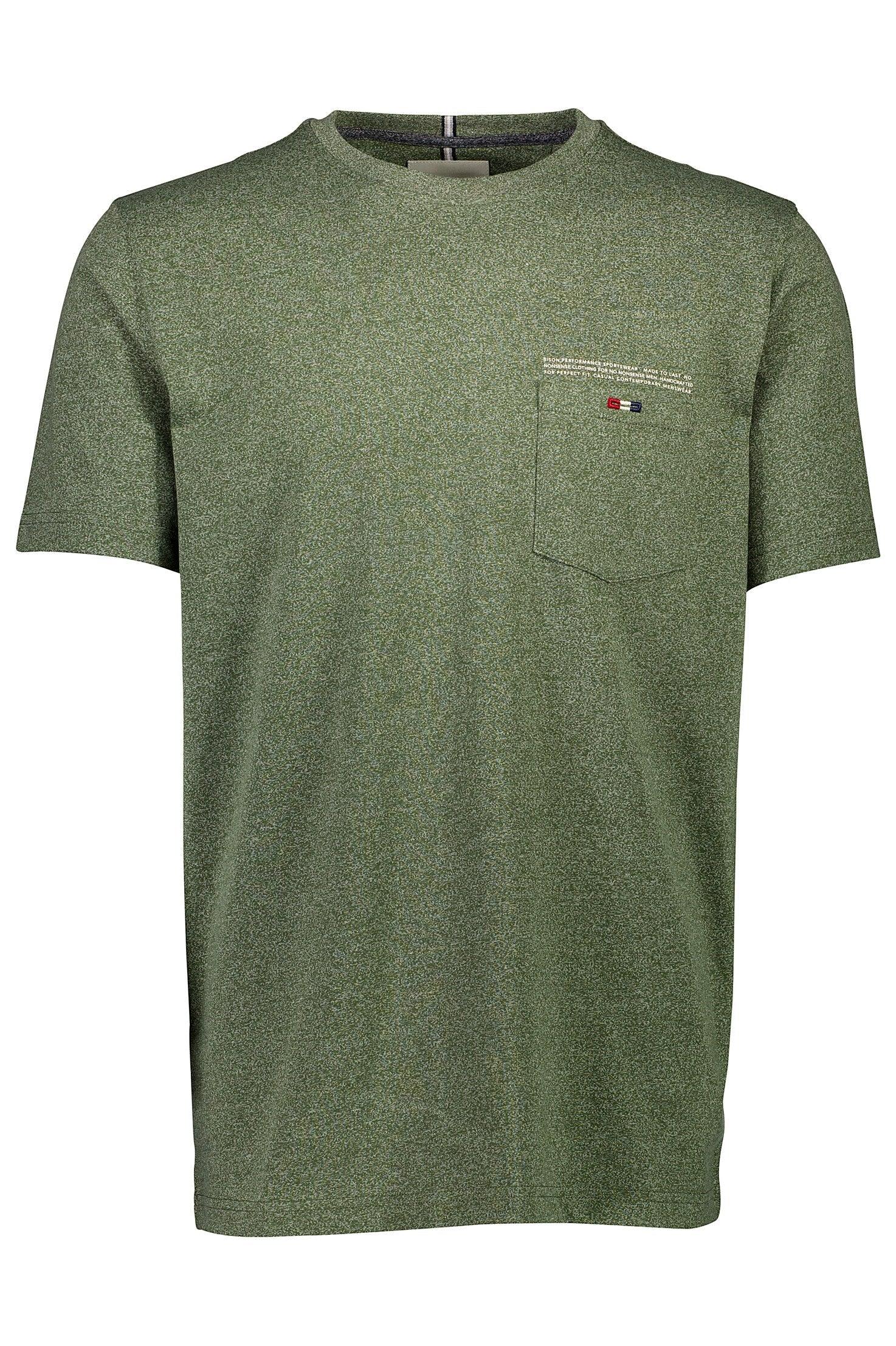 Bison - Recycled T-shirt m. brystlomme (S - 3XL) - HUSET Men & Women