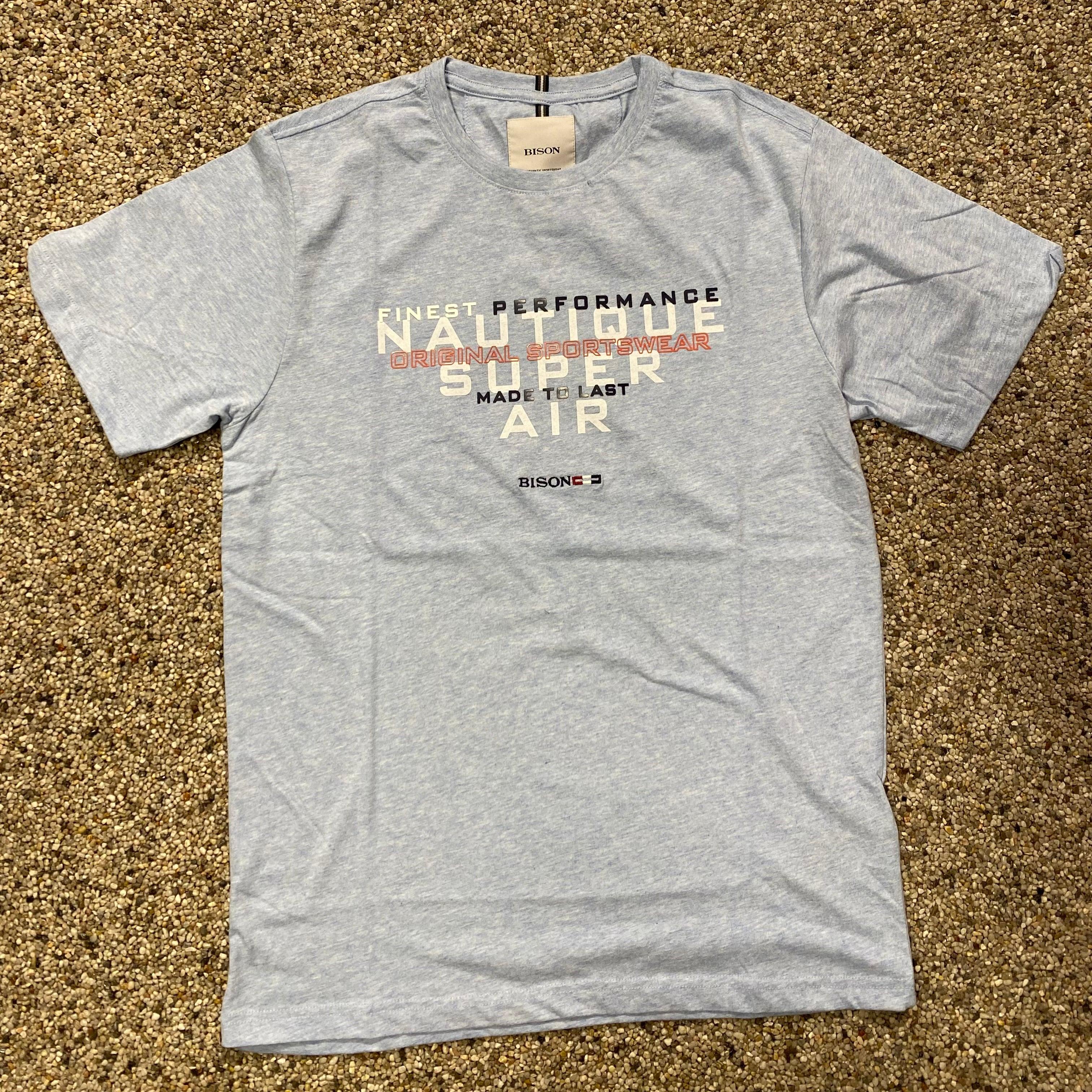 Bison - Recycled T-shirt m. print (S - 3XL) - HUSET Men & Women