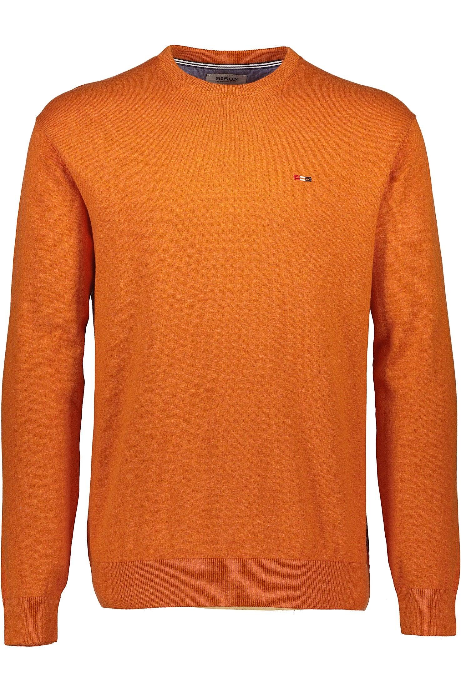 Bison rundhalset melange strik - HUSET Men & Women