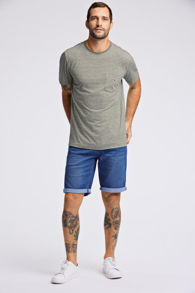 Bison - Stribet T-shirt - HUSET Men & Women